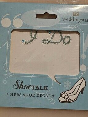 [NEW] ShoeTalk Hers Shoe Decal - Light Blue Rhinestones